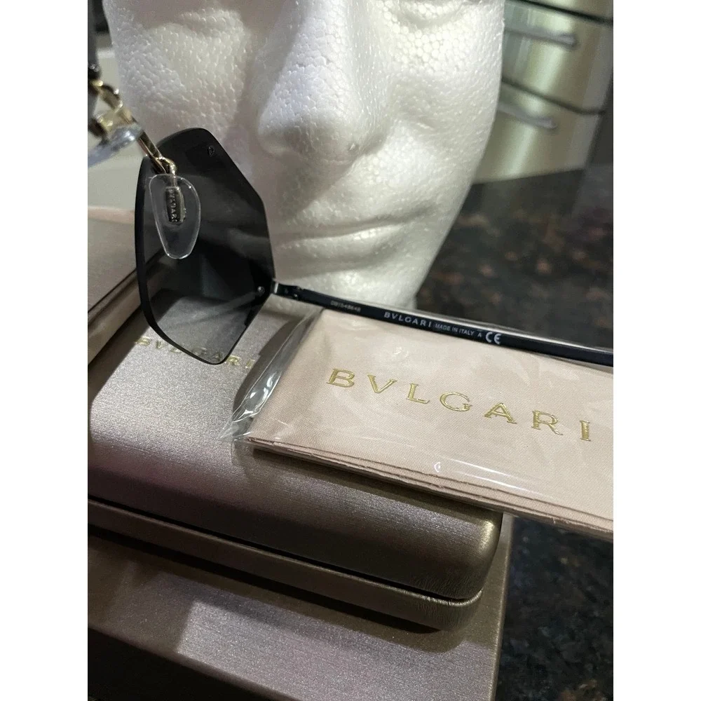 Bulgari Sunglasses Diamond shape lenses made in Italy Luxury‎ Sophisticated